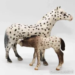 Schleich Knabstrupin hevonen ja varsa - Second Hand