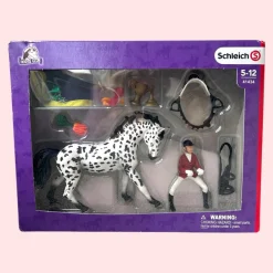 Schleich 41434 Knabstrup Nikita ja ratsastaja Elina - Second Hand