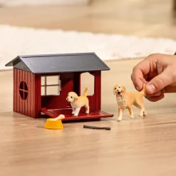 Schleich 42722 Koirankoppi ja kultainen noutaja