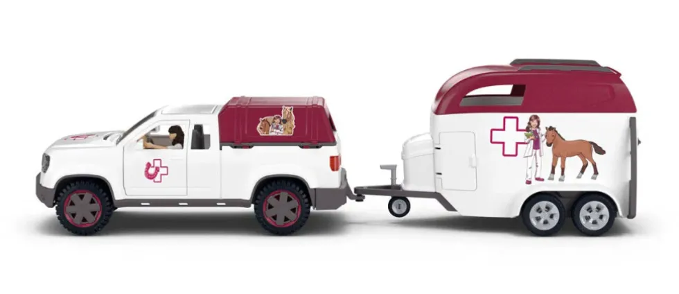 Schleich 42704 Lääkäriauto ja hevos traileri