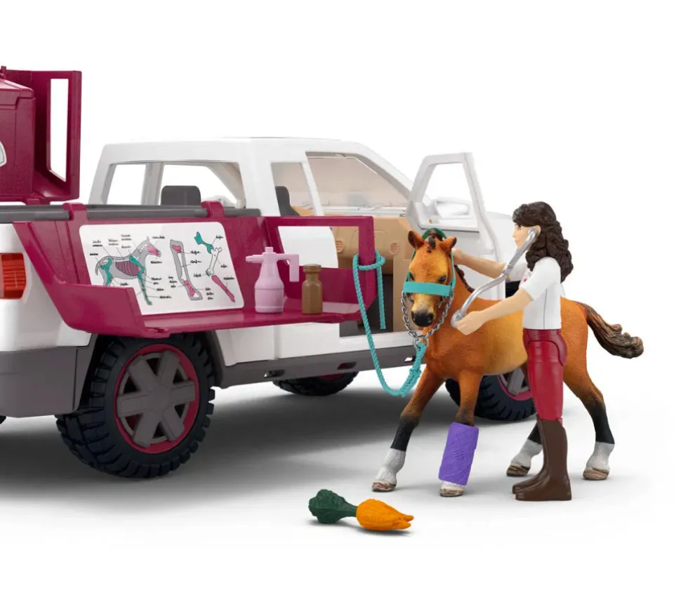 Schleich 42704 Lääkäriauto ja hevos traileri