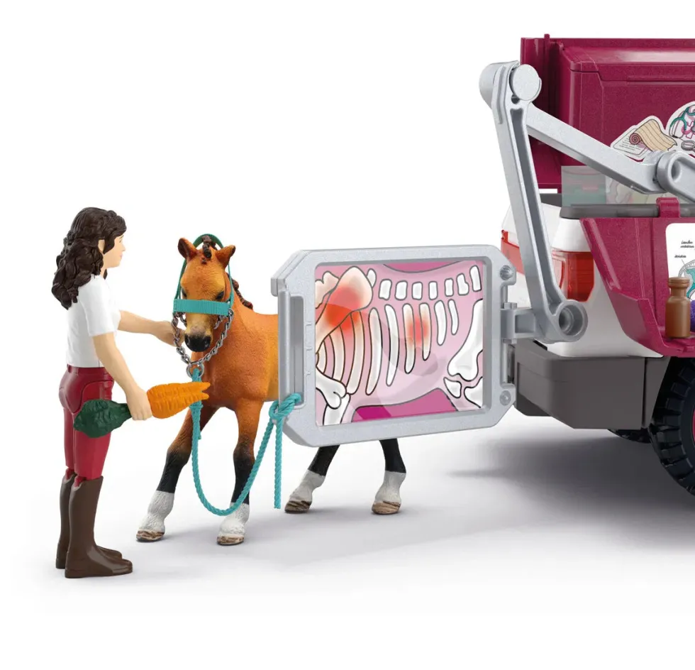 Schleich 42704 Lääkäriauto ja hevos traileri
