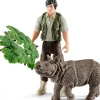 Schleich 42428 Luonnonsuojelija ja sarvikuono