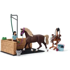 Schleich 42438 Pesupaikka Emily ja Luna hevonen