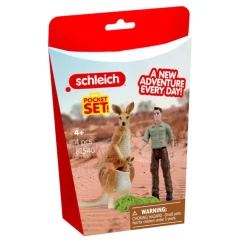 Schleich 81540 Pocket Set Kenguru ja metsänvartija