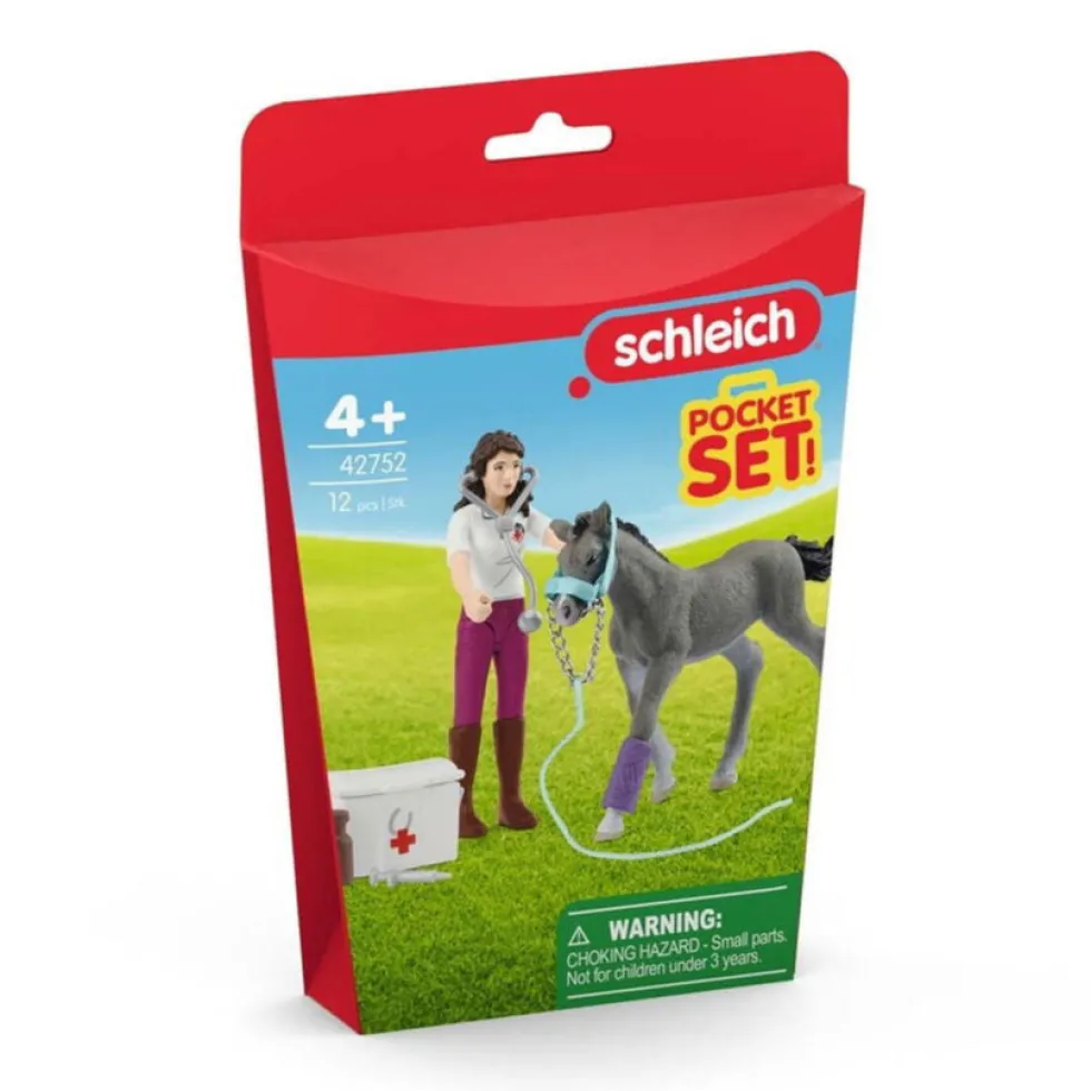 Schleich 42752 Pocket Set Mrs. Kramer with foal