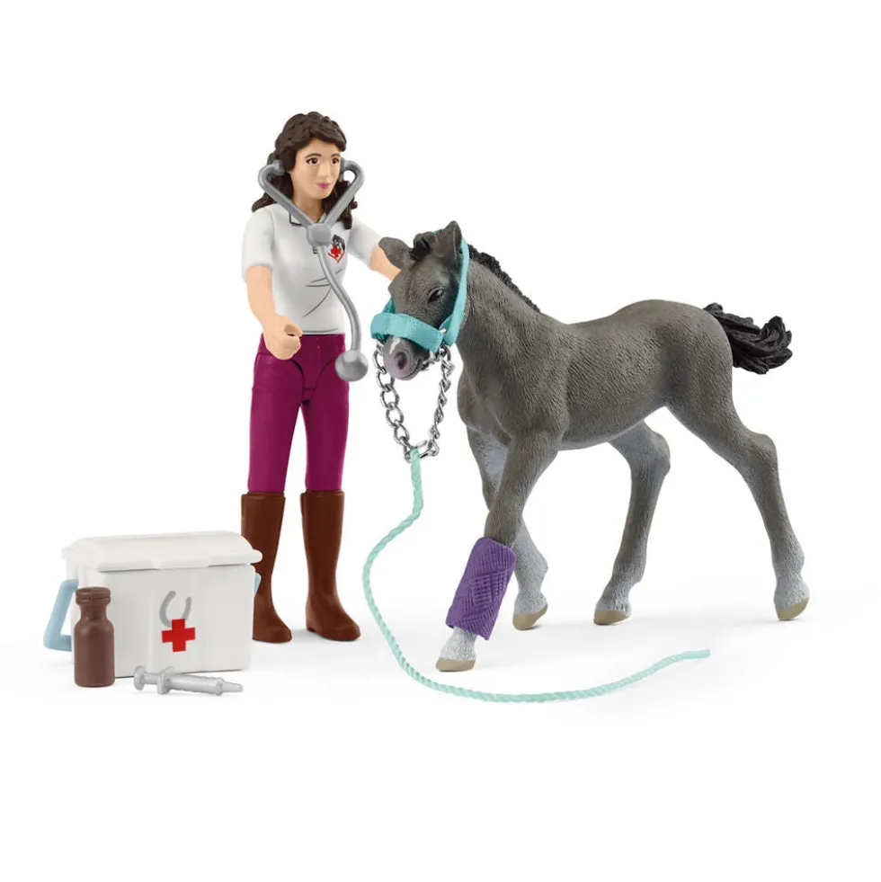 Schleich 42752 Pocket Set Mrs. Kramer with foal