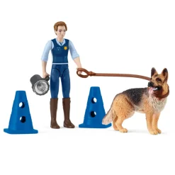 Schleich 81466 Pocket Set Poliisi ja saksanpaimenkoira