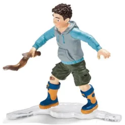 Schleich 13904 poika / koiran leikittäjä - Erikoiserä!