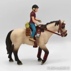 Schleich poni ratsastaja, hevonen ja varusteet - Second Hand