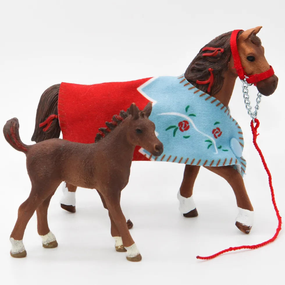 Schleich Quarter hevonen ja varsa - Second Hand