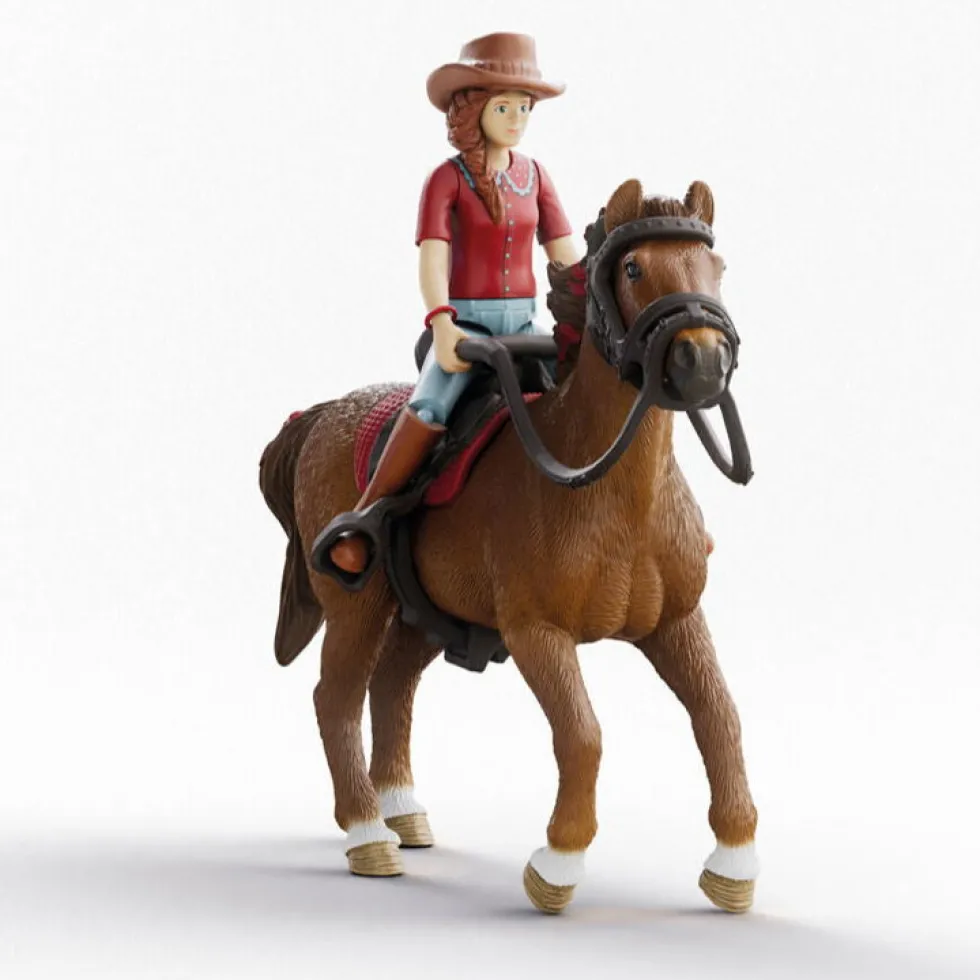 Schleich 42711 ratsastaja Hannah & Cayenne hevonen + varusteet