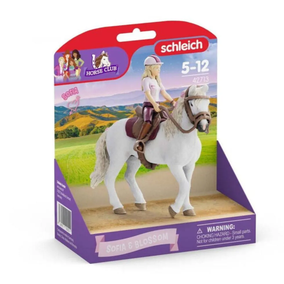 Schleich 42713 ratsastaja Sofia & Blossom hevonen + varusteet