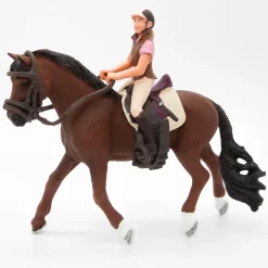 Schleich ratsastaja, varusteet ja Trakehner hevonen - Second Hand