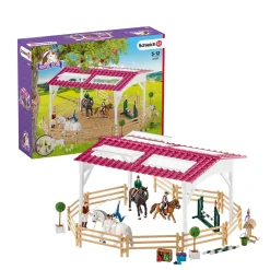 Schleich 42389 Ratsastuskoulu, ratsastajat ja hevoset