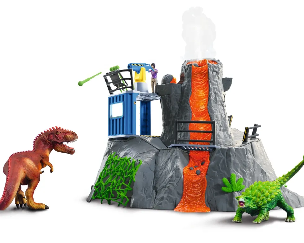 Schleich 42564 suuri Dinosaurus Tulivuoriretkikunta