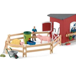 Schleich 42606 suuri Navetta eläimineen ja hoitajineen - Pakkaus viallinen!