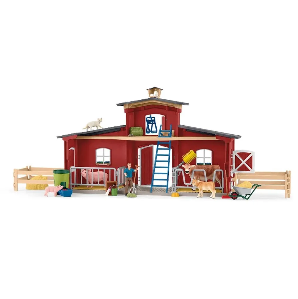 Schleich 42606 suuri Navetta eläimineen ja hoitajineen - Pakkaus viallinen!