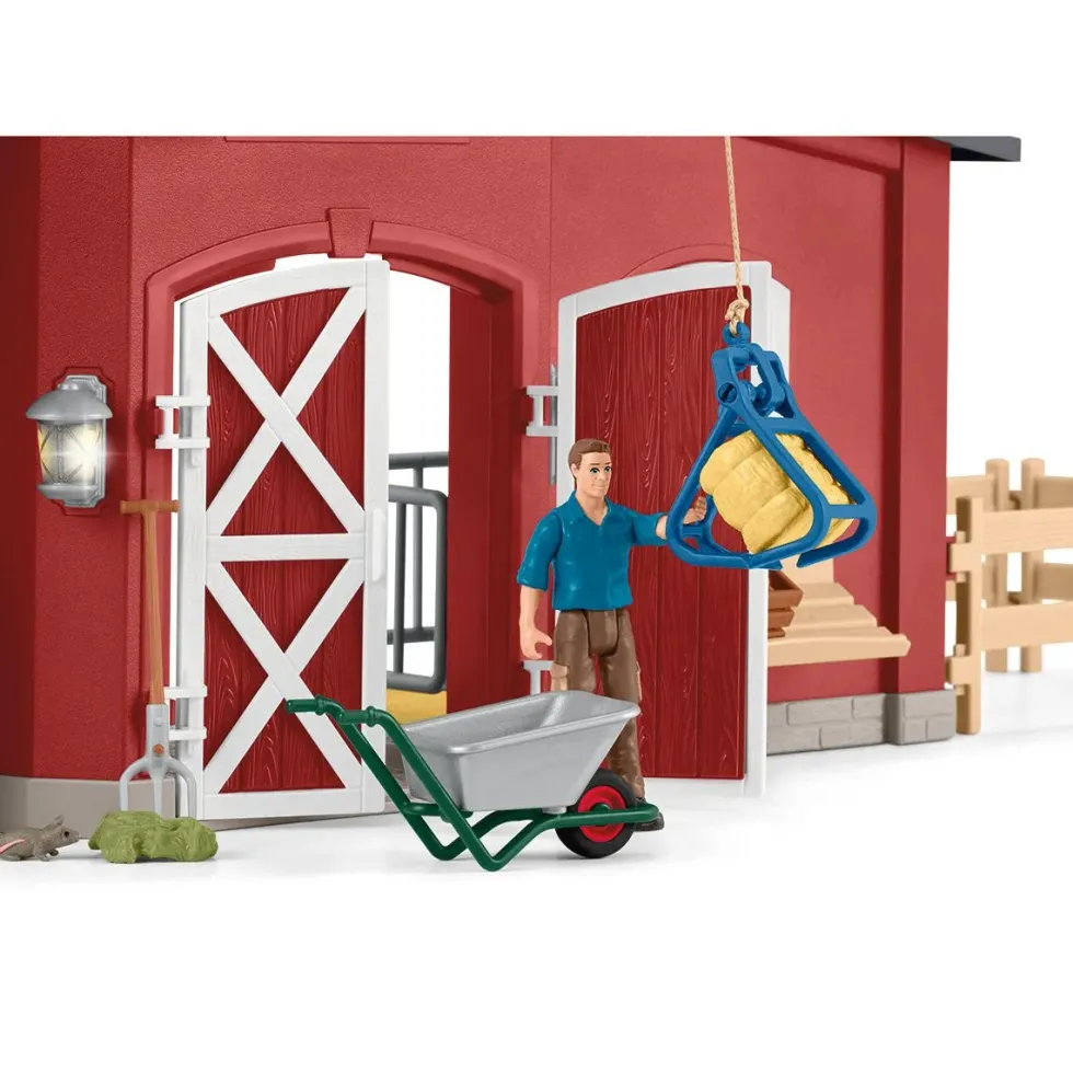 Schleich 42606 suuri Navetta eläimineen ja hoitajineen - Pakkaus viallinen!