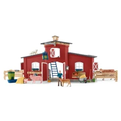 Schleich 42606 suuri Navetta eläimineen ja hoitajineen - Pakkaus viallinen!