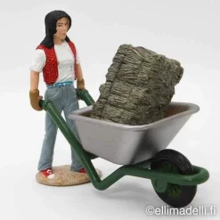 Schleich Tallityöntekijä ja kottikärryt -Second Hand
