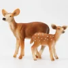 Schleich Valkohäntäpeura 14254 ja vasa 14256 - Second Hand