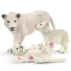 Schleich 42505 valkoinen Leijona emo ja pennut