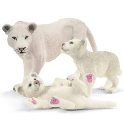 Schleich 42505 valkoinen Leijona emo ja pennut