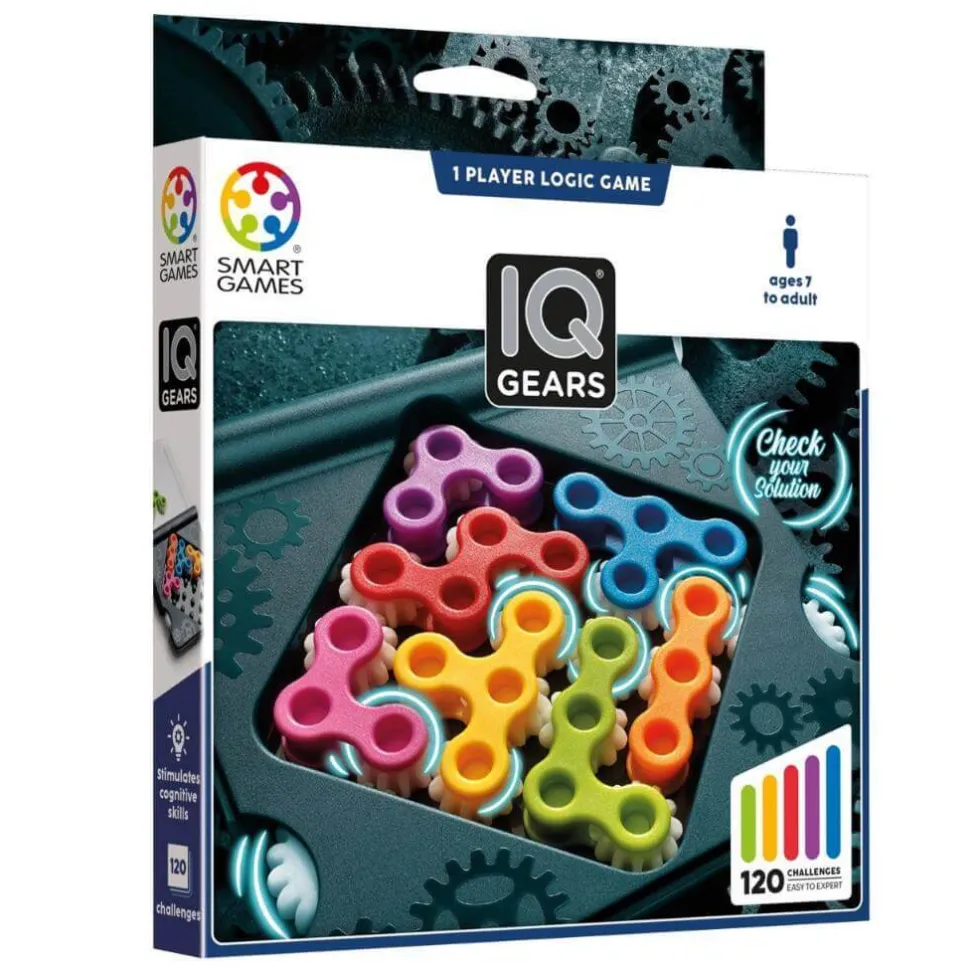 SmartGames IQ Gears -logiikkapeli 7-99v