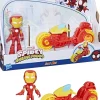 Spidey Iron Man moottoripyörä leikkisetti