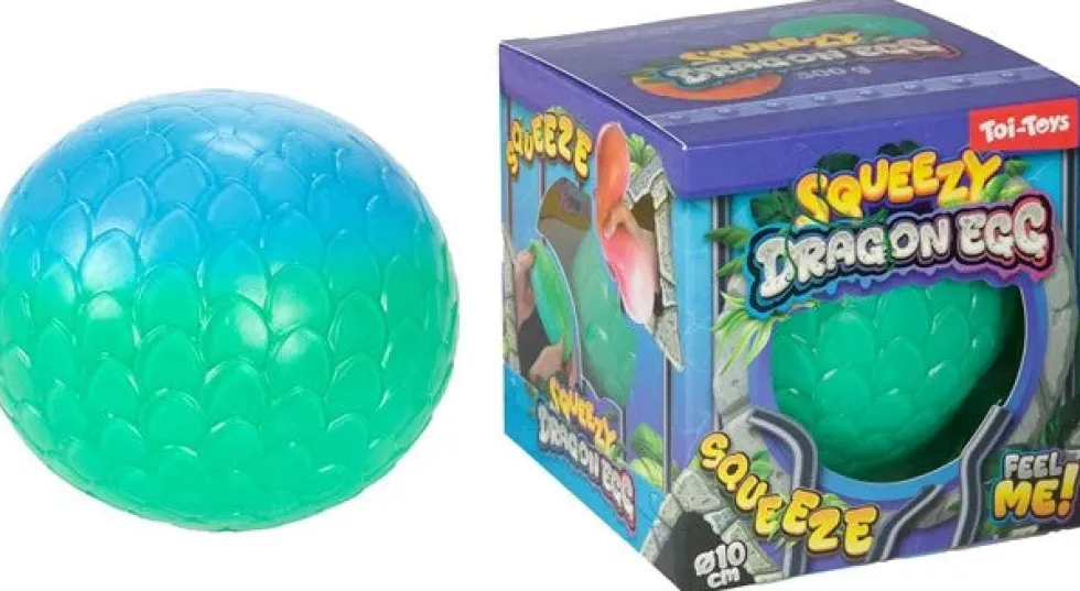 Squeezy Dragon Egg Ball yllätys puristelu lelu 1kpl