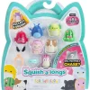 Squish-a-longs 2,5cm hahmo 8kpl pakkaus