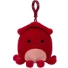 Squishmallows Altman Kalmari Clip on maskotti - 9cm