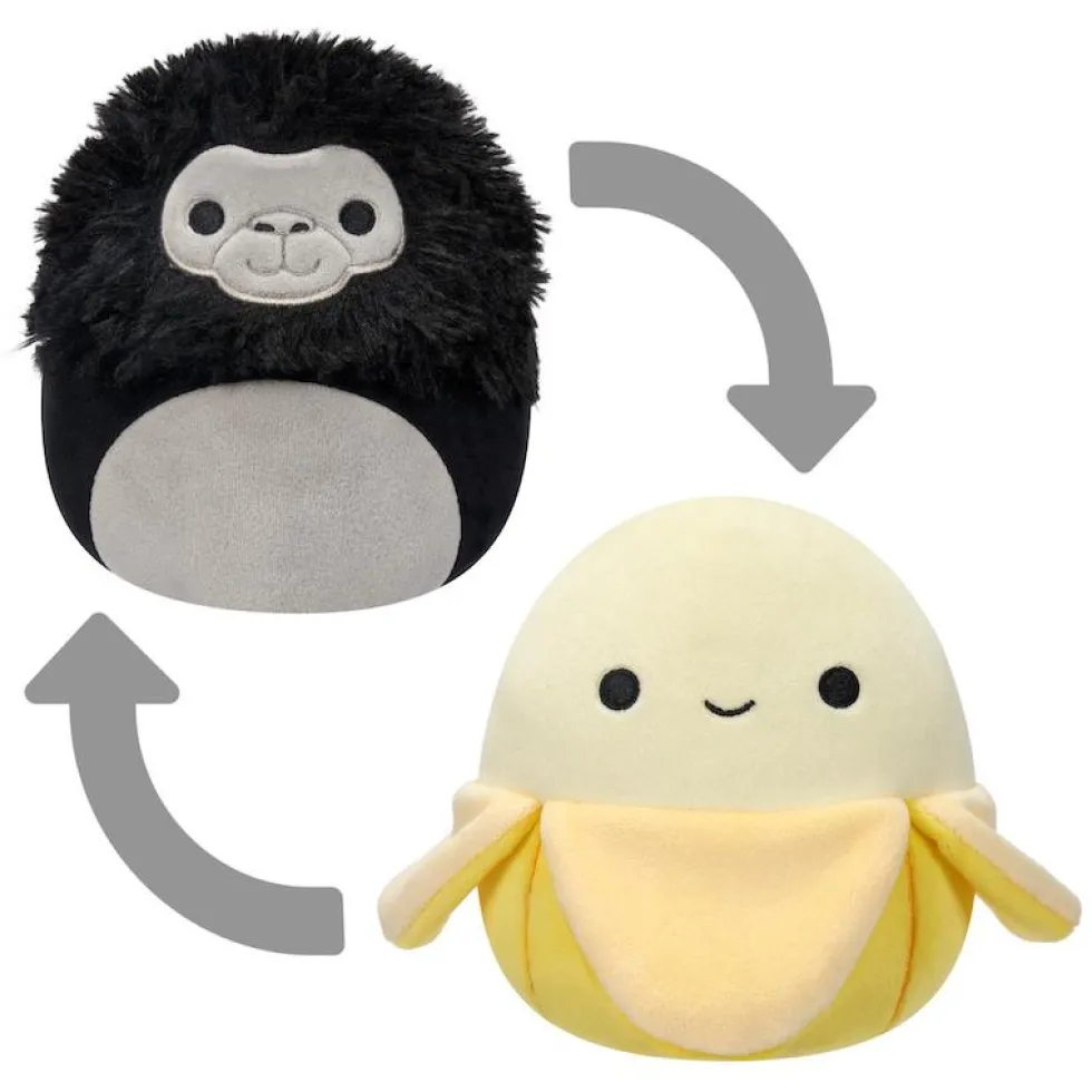 Squishmallows Flip a Mallows banaani & gorilla käännettävä -pehmolelu 13cm