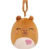 Squishmallows Lijjian Capybara Clip on maskotti 9cm