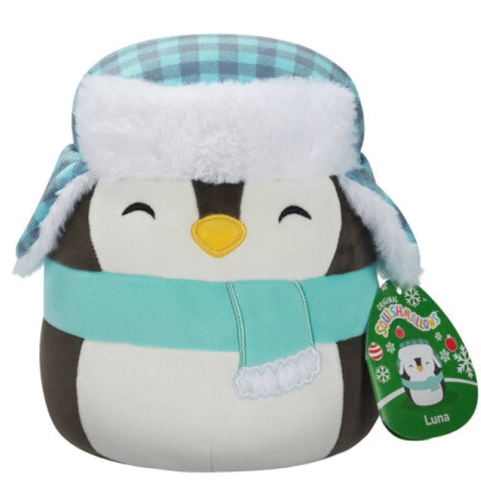 Squishmallows Luna Pingviini -pehmolelu 19cm - Christmas edition
