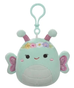 Squishmallows Reina perhonen Clip on maskotti - 9cm