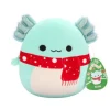 Squishmallows Richie Aksolotl -pehmolelu 19cm - Christmas edition
