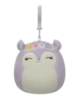 Squishmallows Sydnee orava Clip on maskotti - 9cm