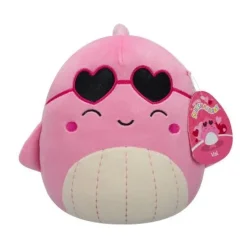 Squishmallows Valentine Val pinkki valas pehmolelu 19cm