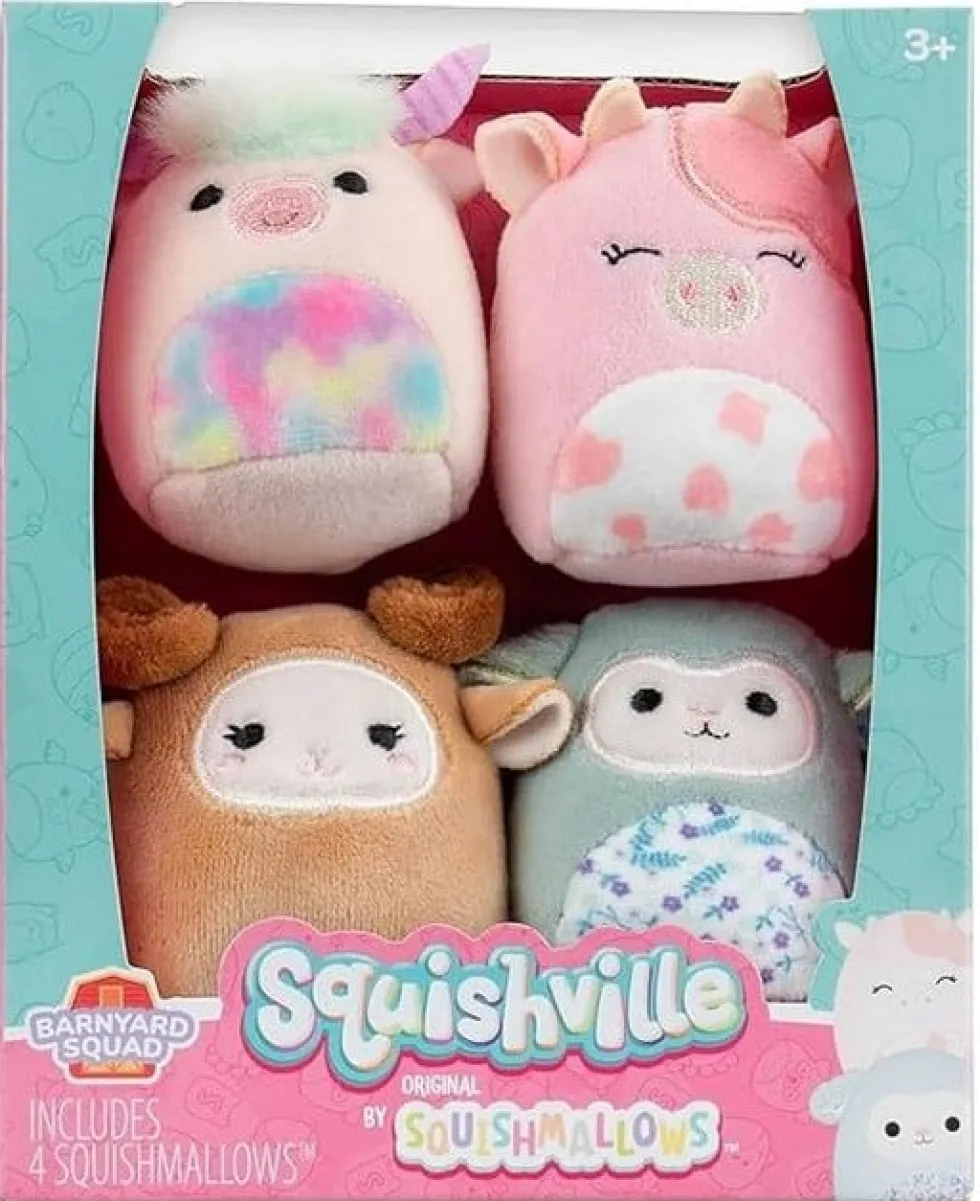 Squishville by Squishmallows Barn Squad 4kpl
