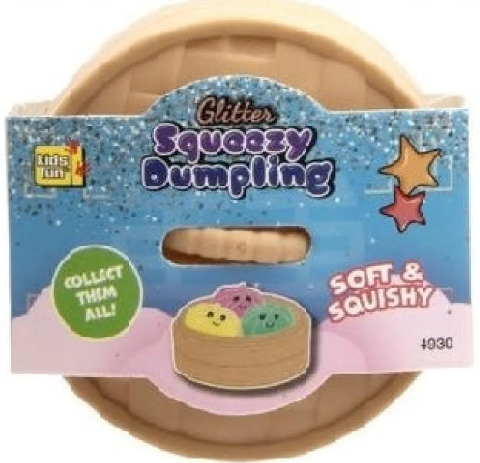 Squishy Dumpling Glitter Beads Edition 5,5cm yllätys fidget