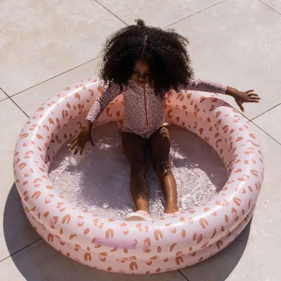 Swim Essentials puhallettava lasten uima-allas 100cm - Old Pink Leopard