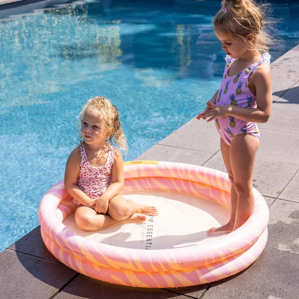 Swim Essentials puhallettava lasten uima-allas 100cm - Pink Zebra