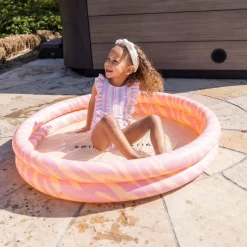 Swim Essentials puhallettava lasten uima-allas 100cm - Pink Zebra