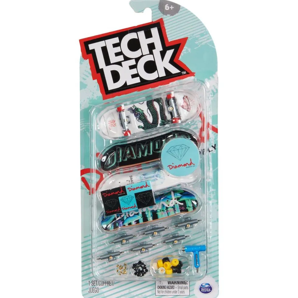 Tech Deck -sormiskeitti 4kpl pakkaus - Diamond