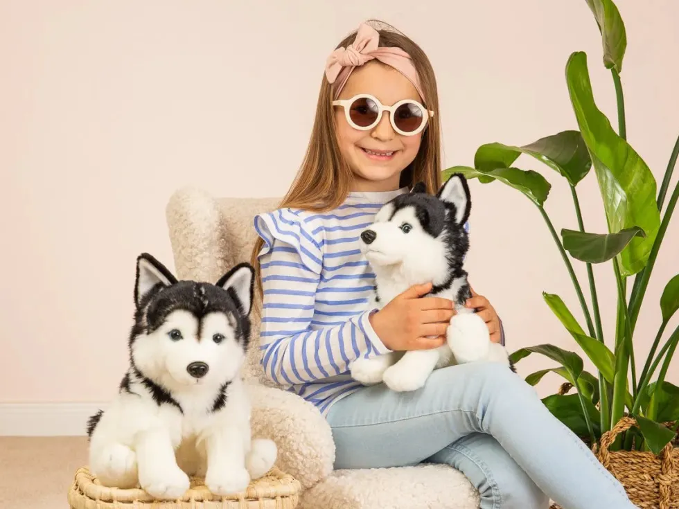 Teddy Hermann Husky koira pehmolelu 30cm