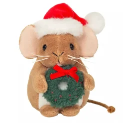 Teddy Hermann joulu Hiiri ja kranssi pehmolelu 11cm