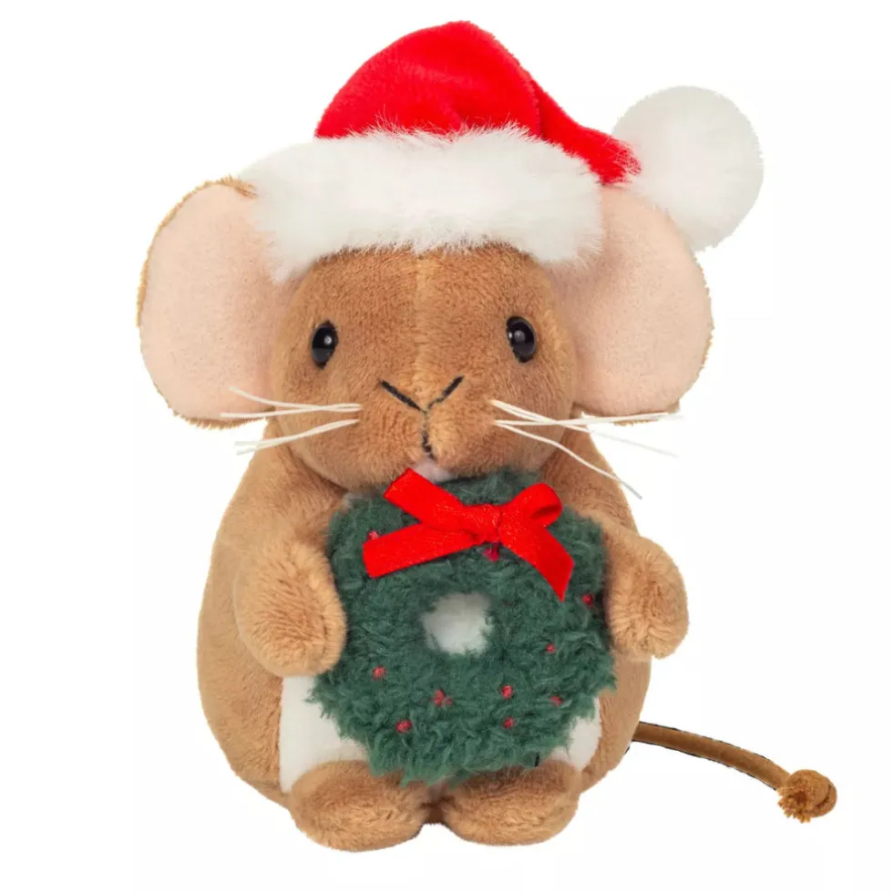 Teddy Hermann joulu Hiiri ja kranssi pehmolelu 11cm