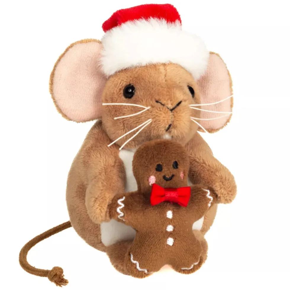 Teddy Hermann joulu Hiiri ja piparkakku pehmolelu 11cm